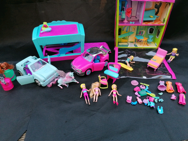 polly pocket car wash